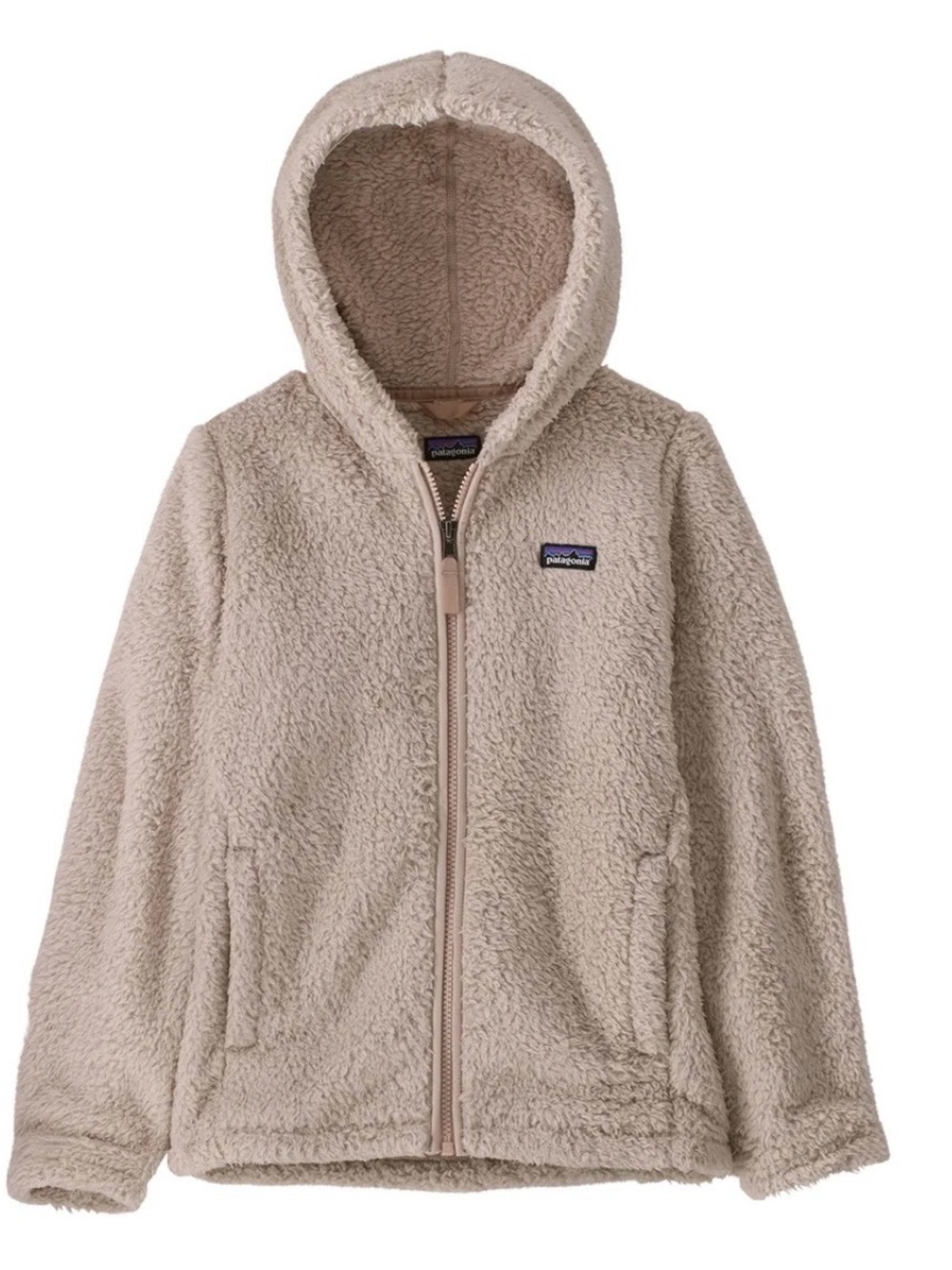 Patagonia Kids' Hooded Fleece Los Gatos Jacket - Light Beige